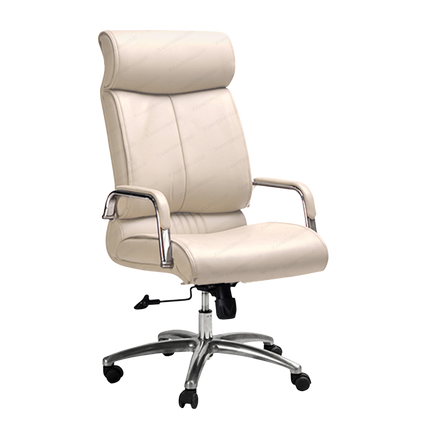 Kursi direktur Subaru Hugo LA Leather dengan sandaran lengan aluminium elegan.