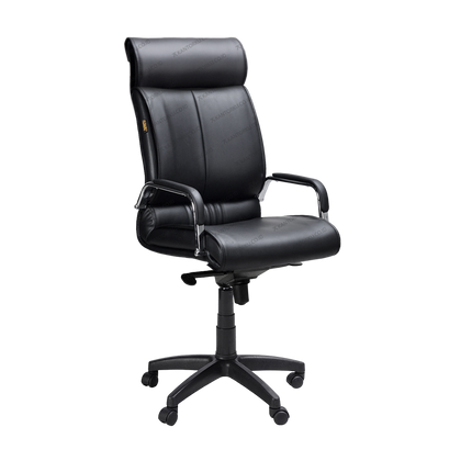 Kursi direktur Subaru Hugo LC dengan headrest dan kaki nylon premium.