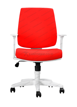 Kursi kantor Savello Impressa Pro LT1 desain modern dengan frame putih dan gaslift halus Kantorku.co.id
