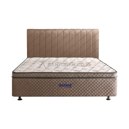 Kasur Uniland Beauty Bed dengan divan pendek minimalis — kantorku