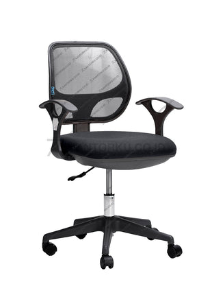 Kursi Kantor Inco Javico I ergonomis dengan sandaran lengan, tilt control, dan kaki nylon – KANTORKU.CO.ID