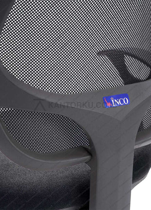 Kursi kerja Inco Javico I modern dengan desain elegan, armrest ergonomis, dan rangka kaki nylon – KANTORKUDOTCODOTID