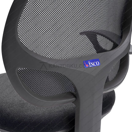 Kursi kerja Inco Javico I modern dengan desain elegan, armrest ergonomis, dan rangka kaki nylon – KANTORKUDOTCODOTID