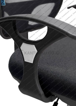 Kursi kerja Inco Javico I modern dengan desain elegan, armrest ergonomis, dan rangka kaki nylon – KANTORKU.CO.ID