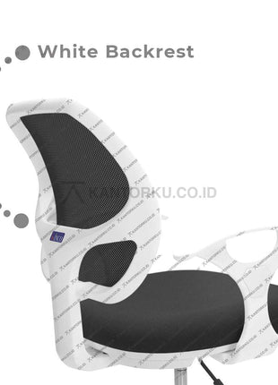 Kursi kantor ergonomis Inco Javico I W-CR, desain modern minimalis dengan kaki chrome kokoh – KANTORKU