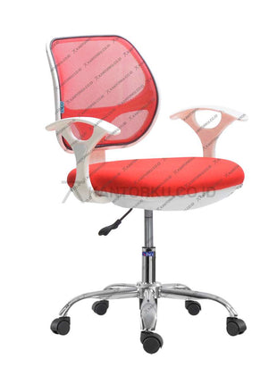 Kursi kerja Inco Javico I W-CR dengan sandaran ergonomis, armrest, dan kaki chrome tahan lama – KANTORKU.CO.ID