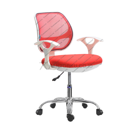 Kursi kerja Inco Javico I W-CR dengan sandaran ergonomis, armrest, dan kaki chrome tahan lama – KANTORKU.CO.ID