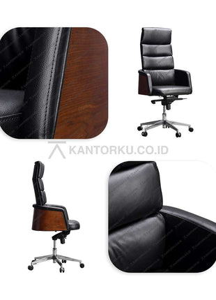 Kursi Direktur premium Indachi Javier I AL dengan HDT system dan sandaran lengan elegan, sempurna untuk ruang kerja profesional – temukan di KANTORKU.CO.ID