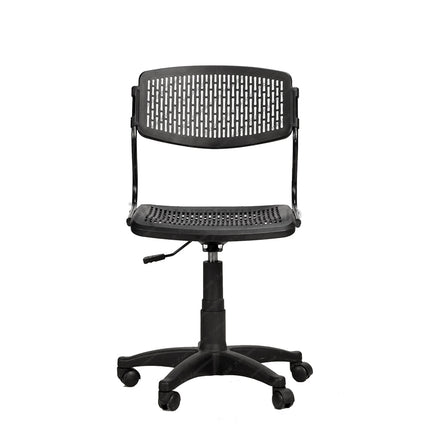 Kursi hadap Harold modern dengan dudukan ergonomis dan kaki baja – Kantorku