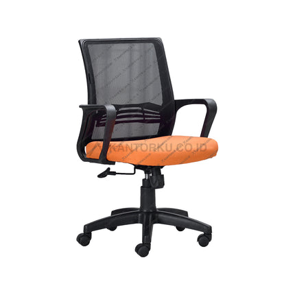 Kursi STAFF sandaran jaring dengan desain Minimalis Minimalis - Kursi Kantor Ergonomis - Kursi Kerja desain Minimalis - Kursi Karyawan - subaru KATO - KANTORKU