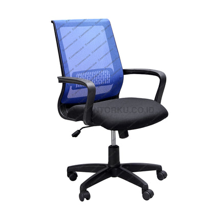 Kursi STAFF sandaran jaring dengan desain Minimalis Minimalis - Kursi Kantor Ergonomis - Kursi Kerja desain Minimalis - Kursi Karyawan - subaru KATO - KANTORKU