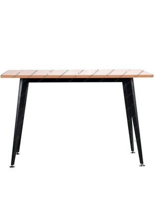 Meja kantor modern Ergotec dengan kaki besi dan permukaan vinyl elegan Kantorkudotcodotid