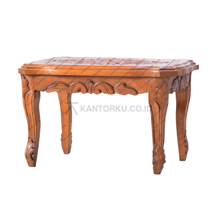 Meja kayu jati sudut bergaya minimalis cocok untuk dekorasi rumah bergaya natural – kantorkudotcodotid