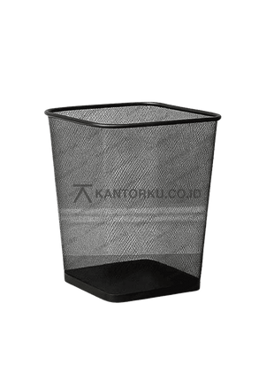 Keranjang sampah jaring kotak metal minimalis – kantorku