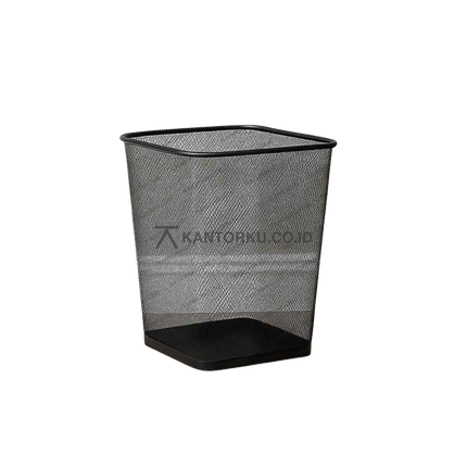 Keranjang sampah jaring kotak metal minimalis – kantorku