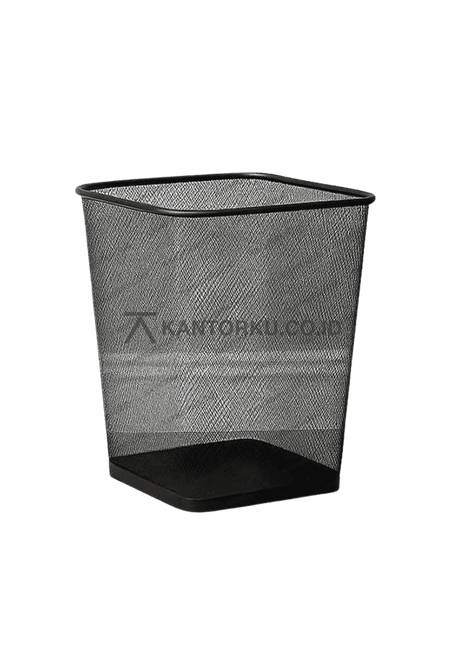 Keranjang sampah jaring kotak metal minimalis – kantorku