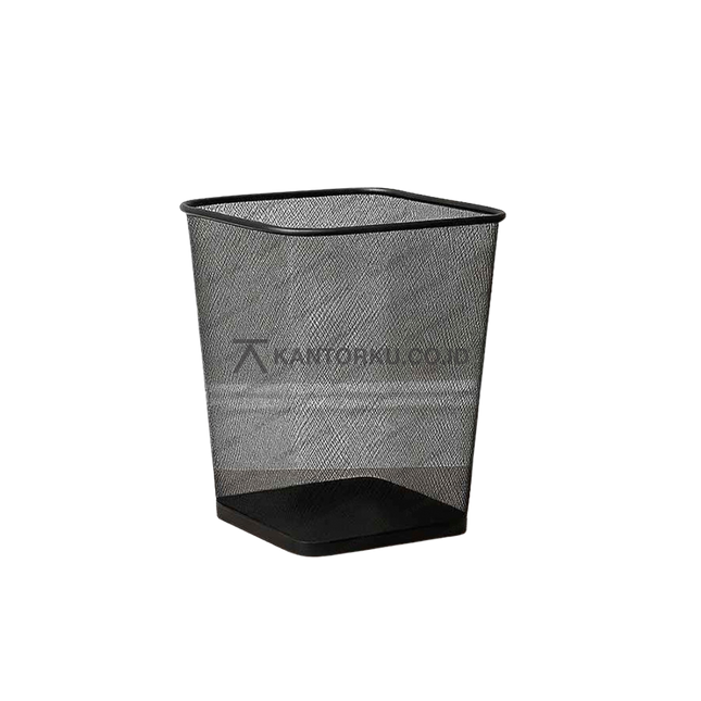 Keranjang sampah jaring kotak metal minimalis – kantorku