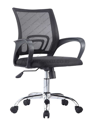 Kursi kantor Lunar KJM03 ergonomis dengan sandaran lengan nyaman – KANTORKU.CO.ID