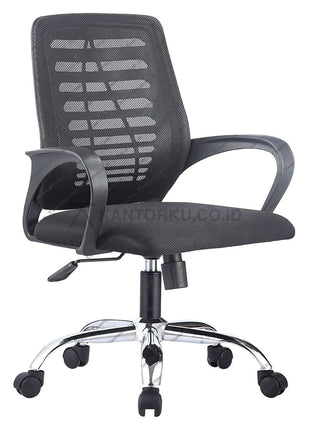 Kursi kantor Lunar KJM 04 ergonomis dengan sandaran lengan nyaman – KANTORKU.CO.ID