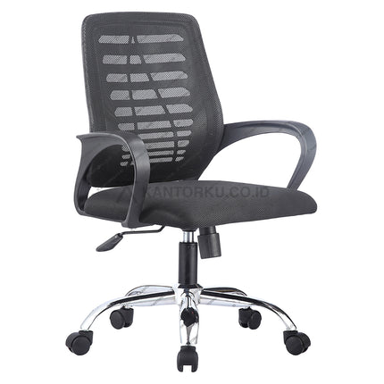 Kursi kantor Lunar KJM 04 ergonomis dengan sandaran lengan nyaman – KANTORKU.CO.ID
