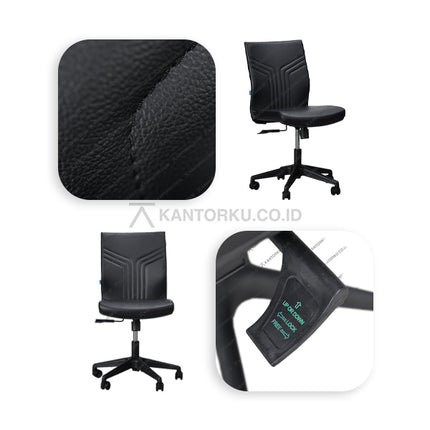 Kursi kerja Kruna II dari Inco dengan sandaran ergonomis, dudukan empuk, dan frame nylon tahan lama – KANTORKU.CO.ID