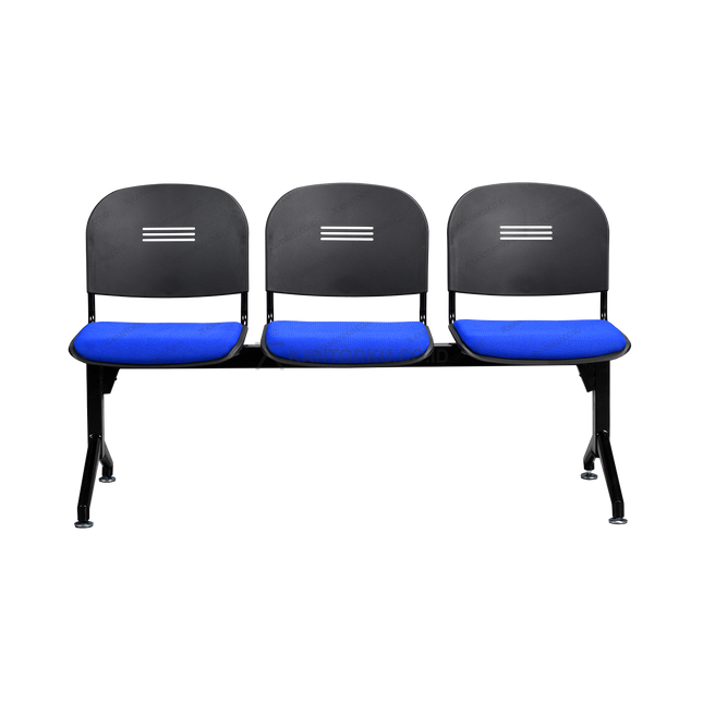 Kursi Tunggu Bandara Ergotec dengan desain ergonomis dan dudukan fabric lembut Kantorku