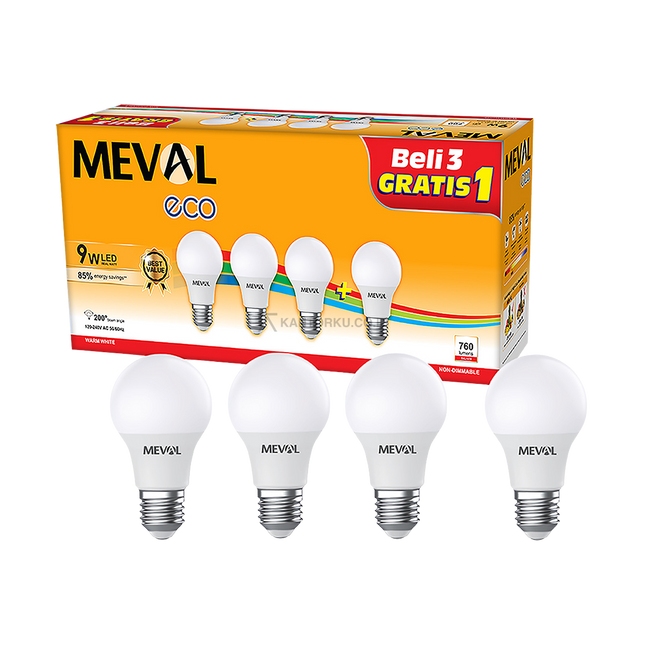 Lampu LED hemat energi MEVAL ECO 9W