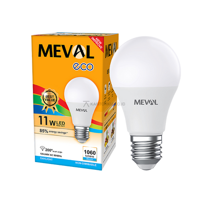 Lampu LED MEVAL Eco 9W Berstandar SNI untuk Pencahayaan