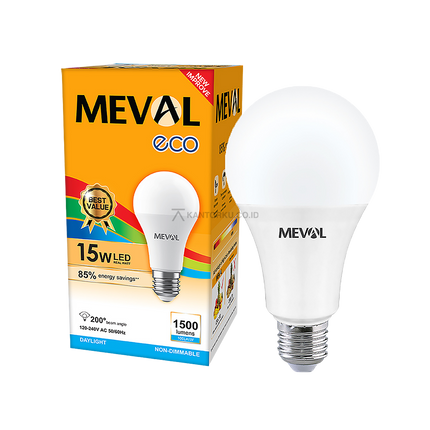Lampu LED Bulb MEVAL Eco 15W dengan Teknologi LED Modern