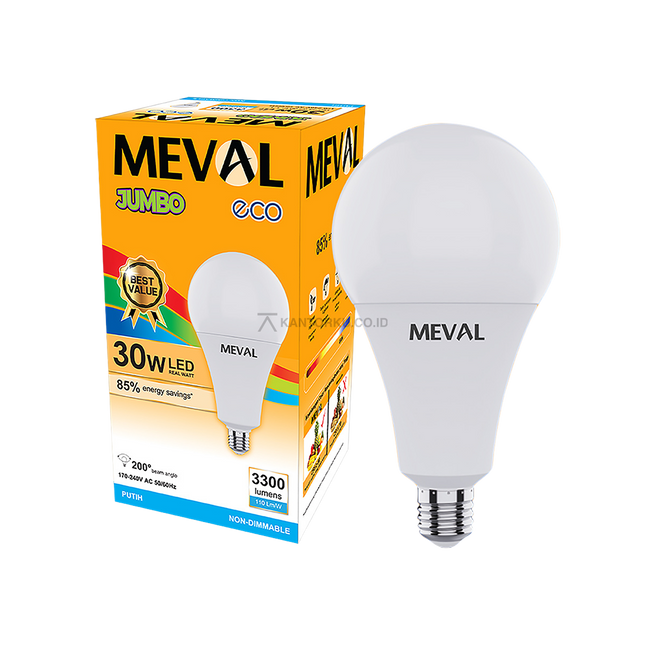 Lampu LED Bulb MEVAL cahaya daylight