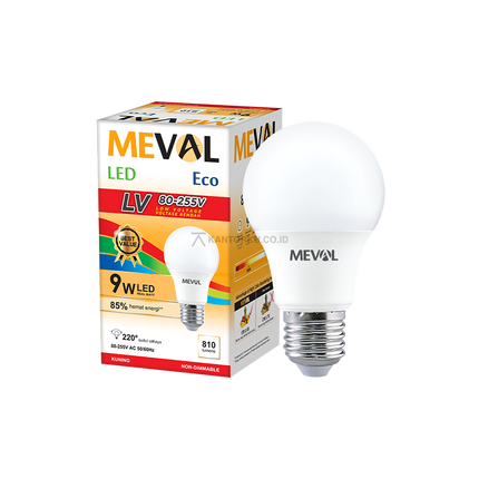 Lampu LED MEVAL Eco LV 9W Hemat Listrik untuk Kantor