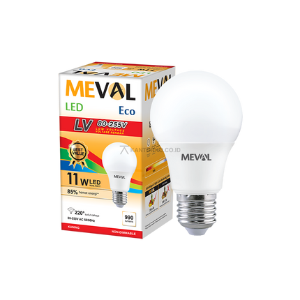 Lampu LED Bulb MEVAL Eco LV 11W Penerangan Efisien dan Terang