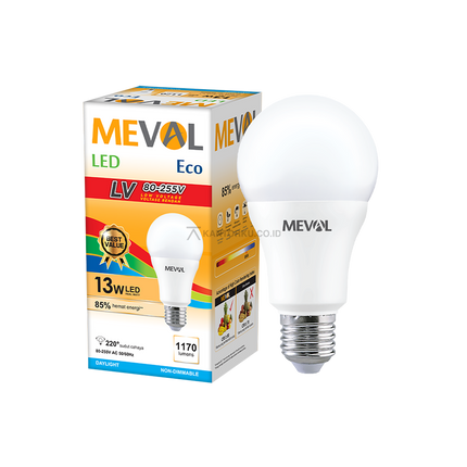 Lampu LED Bulb MEVAL Eco LV 13W Low Voltage 80–255V