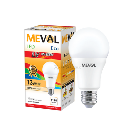 Lampu LED Bulb MEVAL Eco LV 13W Low Voltage 80–255V