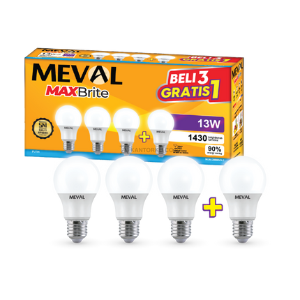 Lampu LED MEVAL MaxBrite 13W Cahaya Terang untuk Kebutuhan Modern