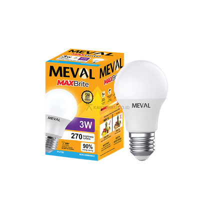Lampu LED MEVAL MaxBrite 3W Desain Ringkas dan Praktis
