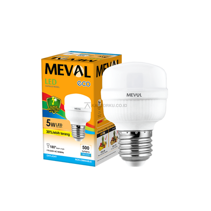 Lampu LED MEVAL Kapsul Eco 5W untuk Kantor