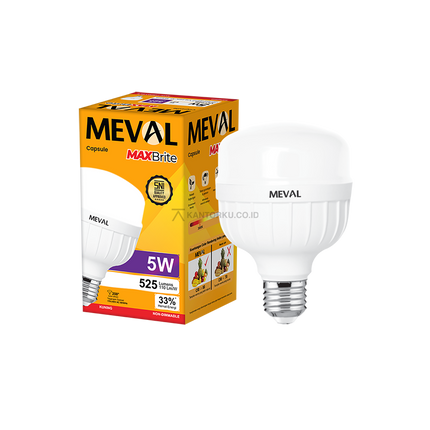 Lampu LED MEVAL Capsule MaxBrite 5W Hemat Energi