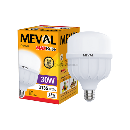 Lampu LED MEVAL Capsule MaxBrite 30W untuk Rumah