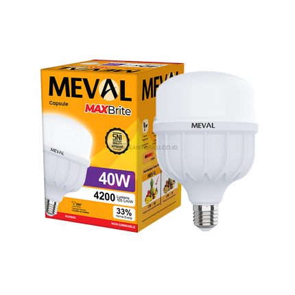 Lampu LED MEVAL Capsule MaxBrite 40W Pencahayaan Efisien