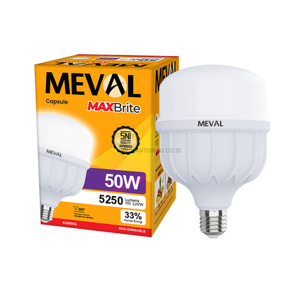 Lampu LED MEVAL Capsule MaxBrite 50W Pencahayaan Terang dan Stabil