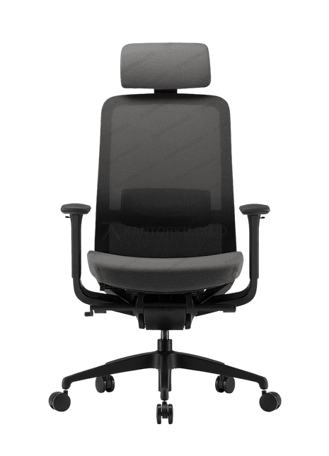 Kursi kantor ergonomis FIRM dengan sistem pengaturan lengkap dan nyaman. Tersedia di Kantorku.