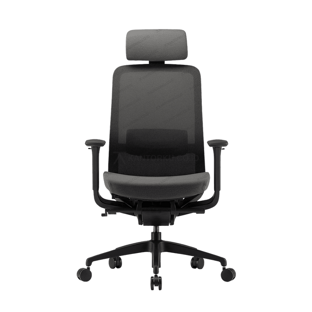 Kursi kantor ergonomis FIRM dengan sistem pengaturan lengkap dan nyaman. Tersedia di Kantorku.