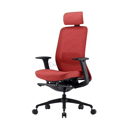 Kursi FIRM ergonomis menjaga postur tubuh ideal saat bekerja. Tersedia di Kantorku.co.id.