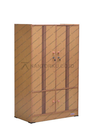 Lemari pakaian Big Panel LA4018 minimalis dengan rak penyimpanan kantorku.co.id