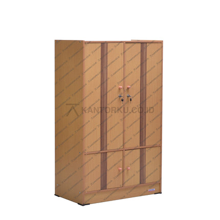 Lemari pakaian Big Panel LA4018 minimalis dengan rak penyimpanan kantorku.co.id