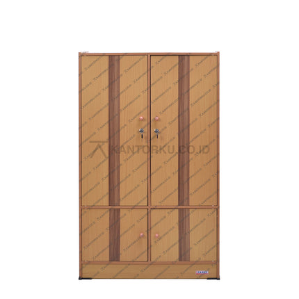 Lemari pakaian Big Panel LA4018 desain elegan dengan ruang gantungan kantorku.co.id