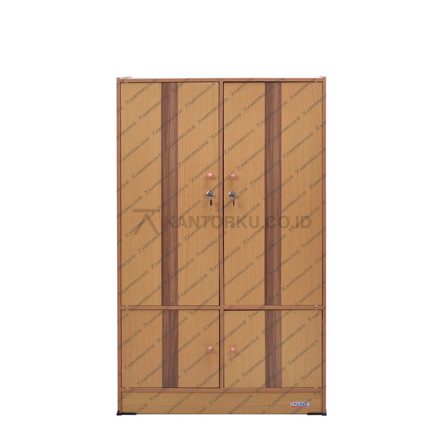 Lemari pakaian Big Panel LA4018 desain elegan dengan ruang gantungan kantorku.co.id