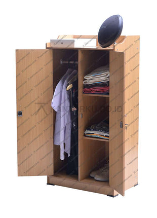 Lemari pakaian minimalis Big Panel LA413 berbahan particle board berkualitas kantorku.co.id