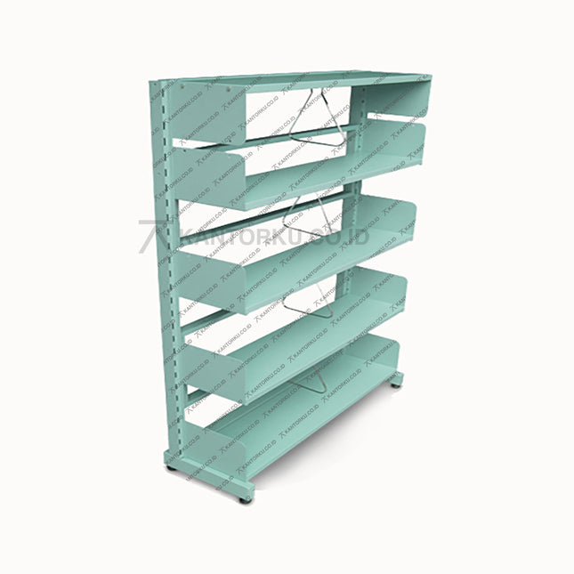 Rak arsip single rack Alba Metal LB 1505 SB dengan 5 tingkat susun – kantorku